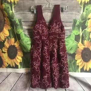 Moulinette Soeurs Red Size 2 Knee Length Sleeveless Dress